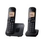 Panasonic KX-TGC212FX - cordless phone with caller ID/call waiting + additional handset - 3-way call capability