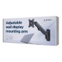 Gembird MA-WA1-01 mounting kit - adjustable arm - for LCD display - fine texture black