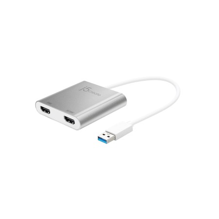 j5create USB 3.0 Type-A to Dual HDMI - 20cm