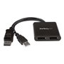StarTech.com DisplayPort to DP Multi Monitor Splitter - 2-Port MST Hub - videosplitter - 2 porte