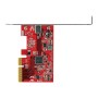 StarTech.com USB 3.2 Gen 2x2 PCIe Card - USB-C 20Gbps PCI Express 3.0 x4 Controller - USB Type-C Add-On PCIe Expansion Card -Win