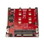 StarTech.com Dual-Slot M.2 Drive to SATA Adapter for 2.5" Drive Bay - RAID - styreenhed til lagring (RAID) - M.2 Card - SATA 6Gb