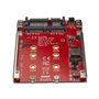 StarTech.com Dual-Slot M.2 Drive to SATA Adapter for 2.5" Drive Bay - RAID - styreenhed til lagring (RAID) - M.2 Card - SATA 6Gb