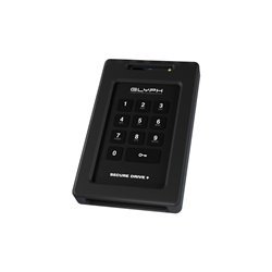 Glyph SecureDrive+ Encrypted Drive with Keypad - SSD - 4TB - Extern - USB 3.2 Gen 1 - Schwarz