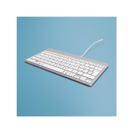 R-Go Tools R-Go Compact Break - keyboard - with integrated break indicator - QWERTY - Italian - white Input Device - Tastaturen 