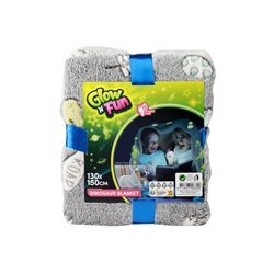 Toi-Toys Glow N Fun Glow in the Dark Blanket Dino 130x150cm