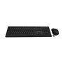 V7 CKW350US - keyboard and mouse set - 100% (full size) - QWERTY - US - black Input Device - Tastatur & Maus Set - Englisch - US