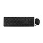 V7 CKW350US - keyboard and mouse set - 100% (full size) - QWERTY - US - black Input Device - Tastatur & Maus Set - Englisch - US