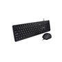 V7 CKU350US - keyboard and mouse set - 100% (full size) - QWERTY - US - black Input Device - Tastatur & Maus Set - Englisch - US
