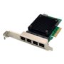 DIGITUS DN-10136 4-Port 2.5 Gigabit Ethernet network card RJ45 PCI Express Realtek chipset