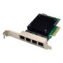 DIGITUS DN-10136 4-Port 2.5 Gigabit Ethernet network card RJ45 PCI Express Realtek chipset