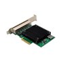 DIGITUS DN-10136 4-Port 2.5 Gigabit Ethernet network card RJ45 PCI Express Realtek chipset