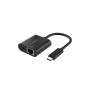 Belkin CONNECT - network adapter - USB-C - Gigabit Ethernet x 1 + USB-C (power only) x 1