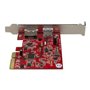 StarTech.com 2-Port USB 3.1 (10Gbps) and eSATA PCIe Card - 1x USB-A and 1x eSATA - USB-adapter