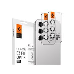 Spigen Glass tR EZ Fit Optik Pro 2 Pack - marble gray - Samsung Galaxy S24