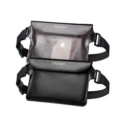 Spigen Aqua Shield WaterProof Waist Bag A620 2 Pack - black + transparent black