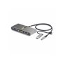 StarTech.com 2-Port USB-C/USB-A Hub with GbE and RS232 Serial 2x USB-A - hub - 2 ports USB-Hubs - 2 - Grau