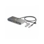 StarTech.com 2-Port USB-C/USB-A Hub with GbE and RS232 Serial 2x USB-A - hub - 2 ports USB-Hubs - 2 - Grau