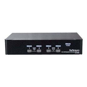 StarTech.com 4-Port DisplayPort KVM Switch - 4K 60Hz - KVM / audio-switch - 4 porte