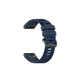 FIXED Silicone Strap for Garmin QuickFit 22 mm Dark Blue