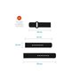 FIXED Silicone Strap Smartwatch Universal 20 mm Black