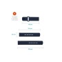 FIXED Silicone Strap Smartwatch Universal 20 mm Blue