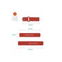 FIXED Silicone Strap Smartwatch Universal 20 mm Red