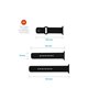 FIXED Silicone Strap SET Apple Watch 42/44/45mm Black
