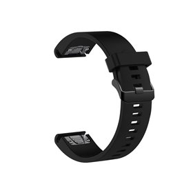 FIXED Silicone Strap for Garmin QuickFit 20 mm Black