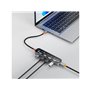 Deltaco Transparent USB-A hub 5 Gbps 4x USB-A USB-Hubs - 4 - Transparenter