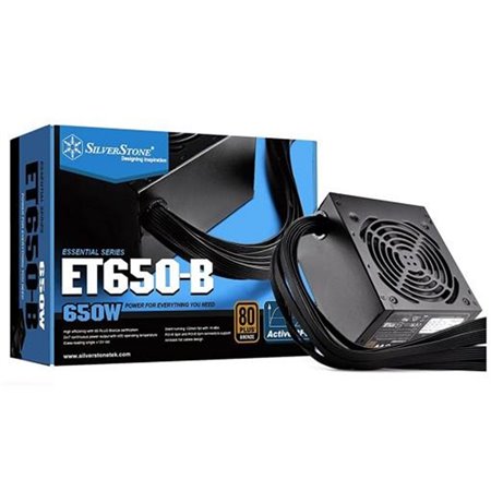 SilverStone Essential Series ET650-B Netzteile - ATX - 80 Plus