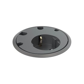 Forming Function Powerdot 11 | 1 socket type F | 4 cable grommet | adjustable height | black (Previous PartID 935-PD11)