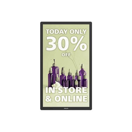 Philips Tableaux 25BDL4150I E-Line Series - 25" Class (25.3" viewable) e-Paper display - for digital signage
