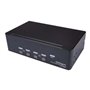StarTech.com Port Dual DisplayPort KVM Switch - DP KVM Switch - 4K (60Hz) - KVM / audio / USB switch - 4 porte - monterbar på st