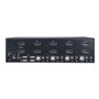 StarTech.com Port Dual DisplayPort KVM Switch - DP KVM Switch - 4K (60Hz) - KVM / audio / USB switch - 4 porte - monterbar på st