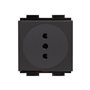 Crestron Electronics Crestron FT2A-PWR-IT series FT2A-PWR-IT-1-BASIC - power socket mechanism - Italy - 1 power socket - black