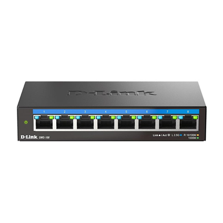 D-Link DMS-108 8-Port 2.5G Multi-Gigabit Desktop Switch