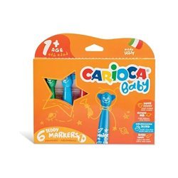 Carioca - Marker w/baby handle (6pcs)