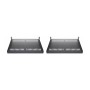 StarTech.com 2-Pack 1U Server Rack Shelf Vented 44lb Capacity 16" Deep (CABSHELF116V2PK) - rack shelf - 1U