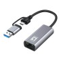 LevelOne - network adapter - USB-C 3.2 Gen 1 / USB-A 3.2 Gen 1 - 10M/100M/1G/2.5 Gigabit Ethernet