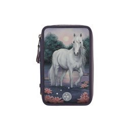 Depesche Miss Melody Triple Pencil Case Searoses LED