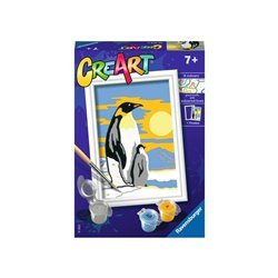Ravensburger CreArt Painting by Numbers - Penguin Family