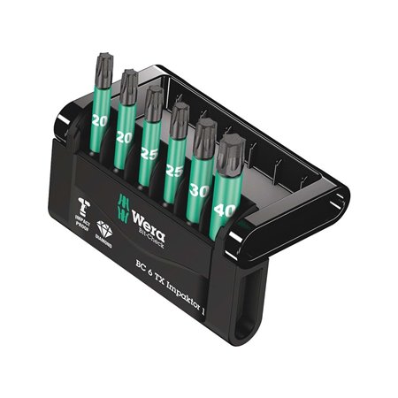 Wera Bit-Sortiment, Bit-Check 6 TX Impaktor 1, 6-teilig