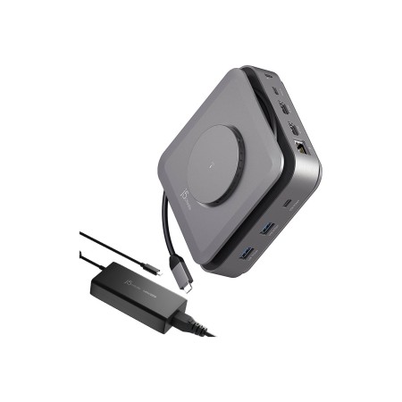 j5create 12-in-1 USB-C Dock Dual 4K HDMI (with Ethernet and 140W GaN PD)
