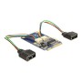 DeLOCK MiniPCIe I/O PCIe full size 2 x USB 2.0