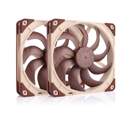 Noctua NF-A14x25 G2 PWM Sx2-PP (2-pack) - Gehäuselüfter - 140mm - Braun - 25 dBA