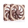 Noctua NF-A14x25 G2 PWM Sx2-PP (2-pack) - Gehäuselüfter - 140mm - Braun - 25 dBA