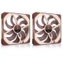 Noctua NF-A14x25 G2 PWM Sx2-PP (2-pack) - Gehäuselüfter - 140mm - Braun - 25 dBA
