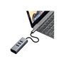 Satechi Type-C 2-in-1 USB Hub (with Ethernet) USB-Hubs - USB 3.0 - 3 - Grau