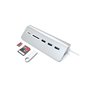 Satechi Aluminum USB 3.0 Hub & Card Reader Silver USB-Hubs - USB 3.0 - 3 - silber